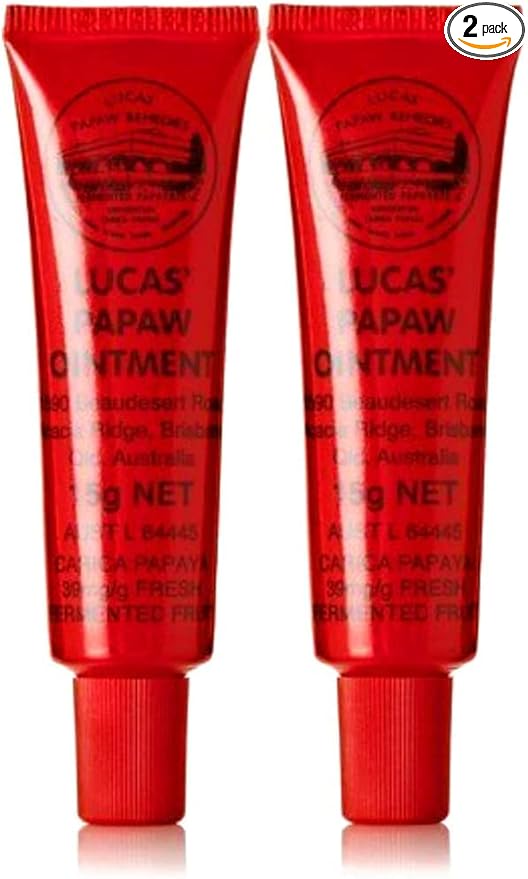 Lucas Papaw Ointment 15g Tube with lip applicator - TWIN Pack for value by Lucas Remedies-VivaGrace Women