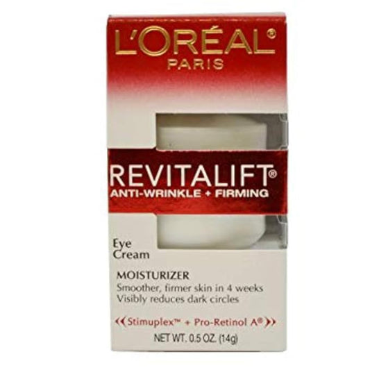 Loreal Revitalift Eye Cream 0.5 Ounce (14ml) (2 Pack)-VivaGrace Women