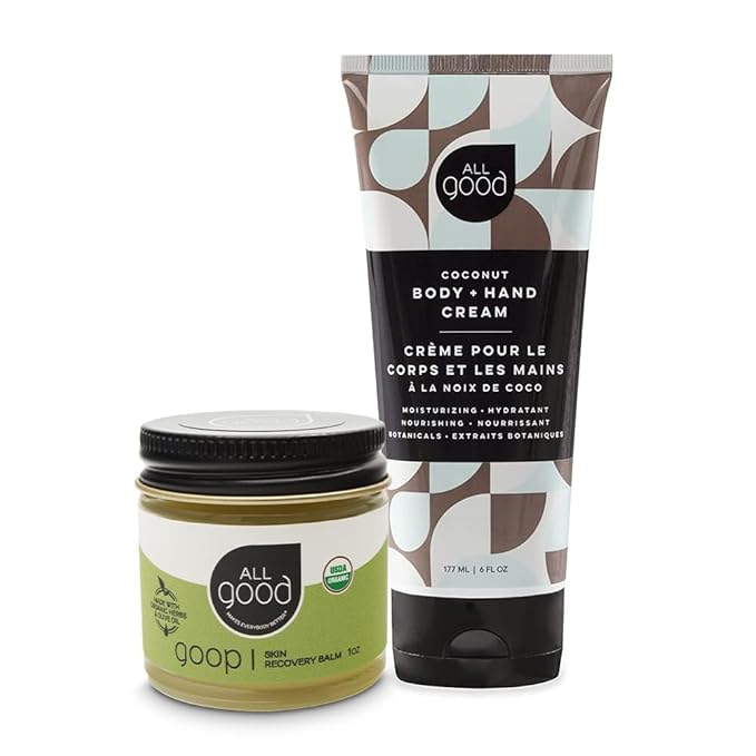 All Good Hand & Skin Relief Combo Set - Moisturize Dry Cracked Skin - Organic Handcrafted Balm & Coconut Lotion-VivaGrace Women