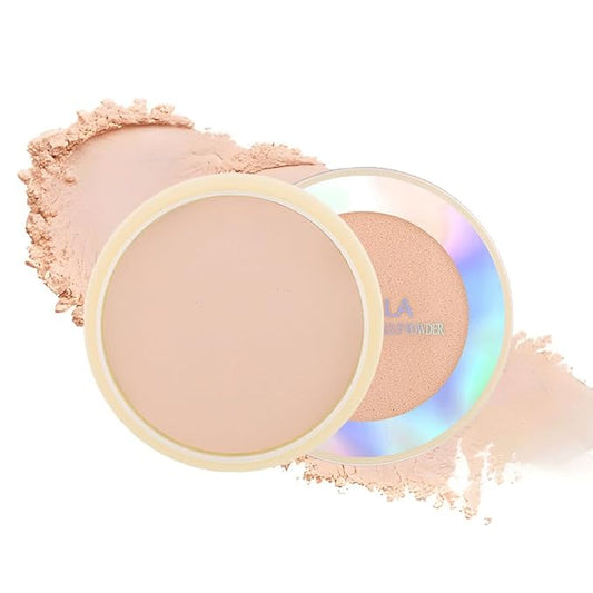 Oil Control Face Pressed Powder, Ultra-Fine Lightweight Face Powder, Soft-focus Matte Finish, Sheer Coverage, Lasting Oil Control, Natural (03#)-VivaGrace Women