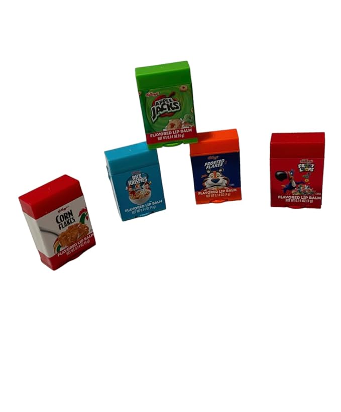 Taste Beauty 5-Piece Kelloggs Cereal Flavored Lip Balm Vending Machine Set-VivaGrace Women