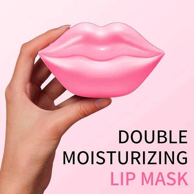 20Pcs Moisturizing/Plumping Lip Mask, Restores Moisture Mask for Dry Lips and Lines Overnight Care, Gel Treatment Masks (Pink)-VivaGrace Women