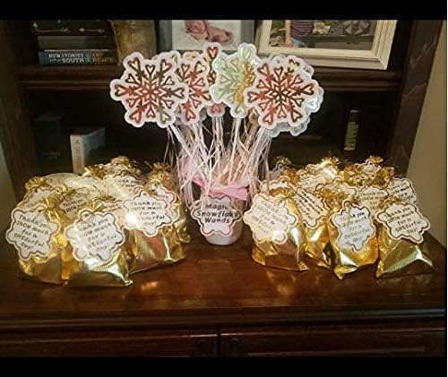 Pack of 100 6"x 8" Heavy Duty Gold Drawstring Organza Jewelry Pouches Wedding Party Christmas Favor Gift Candy Chocolate Bags-VivaGrace Women