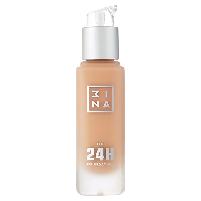 3INA The 24H Foundation 603-24H Long-Wearing Formula - Medium To High Buildable Coverage - Smooth Matte Finish - Expanded Shade Selection - Waterproof, Cruelty Free, Vegan Makeup - 1.01 Oz-VivaGrace Women