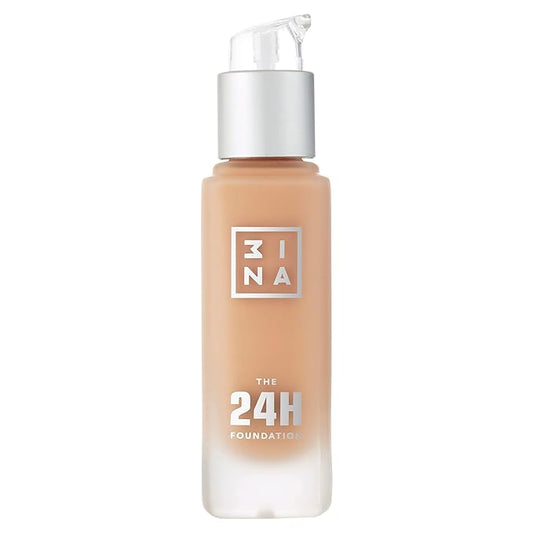 3INA The 24H Foundation 603-24H Long-Wearing Formula - Medium To High Buildable Coverage - Smooth Matte Finish - Expanded Shade Selection - Waterproof, Cruelty Free, Vegan Makeup - 1.01 Oz-VivaGrace Women