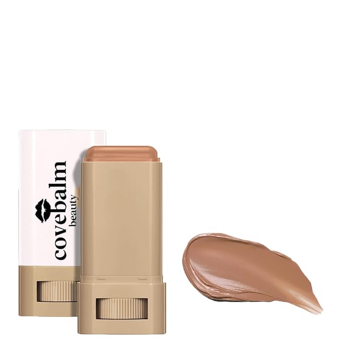 Cove Balm Beauty Skin Tint,Solid Tinted Serum Boosted Skin Tint Balm, Facial Color Correct, Radiant & Dewy Finish, Face Tinted Foundation, Covebalm Foundation Stick For Face Makeup (#06)-VivaGrace Women