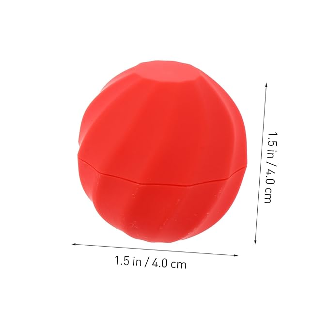 10pcs Box Spherical Lipstick Case Bulk Lip Balm Lipgloss Lip Gloss Round Ball Containers Lip Balm Containers Lip Balm Sphere Container Empty Lip Balm Sphere Lip Balm Bottles Red-VivaGrace Women