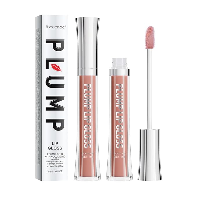 ibcccndc Lip Plumper Plumping Lip Gloss Hydrating Nourishing Lip Oil Red Liquid Lipstick Lip Care Products Mineral Oil Clear Lipgloss (4)-VivaGrace Women