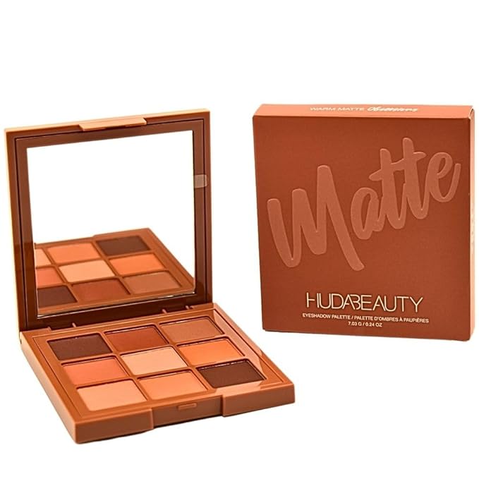 HUDA BEAUTY Matte Obsessions Eyeshadow Palette Warm Matte Obsessions-VivaGrace Women