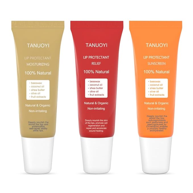 Lip Sunscreen Moisturizing and Repair Package SPF 30 - Summer Long Lasting Moisturized, Smooth and Repaired Lips - 3 Flavors (Pack of 6: 2 moisturizing+ 2 repairing+ 2 SPF)-VivaGrace Women