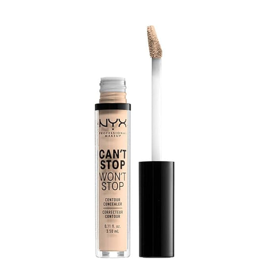 NYX PROFESSIONAL MAKEUP Can't Stop Won't Stop Contour Concealer, 24h Full Coverage Matte Finish - Light Ivory-VivaGrace Women