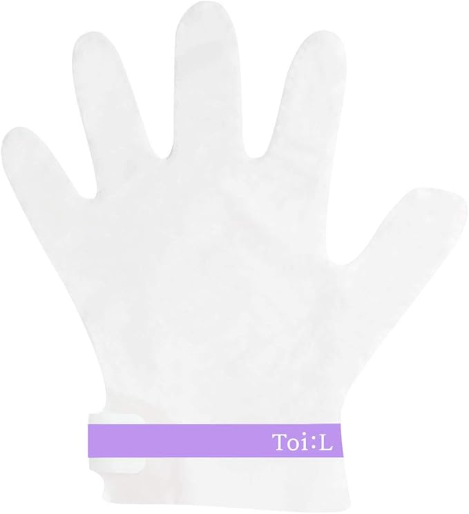 Toi:L Extra Silky Hand Mask 5 Pairs, Korean Moisturizing Gloves for Dry Hands with White Truffle, Green Caviar & Peptides, Repairing and Softening Hand Care Treatment for Aging, Cracked, and Dry Skin-VivaGrace Women