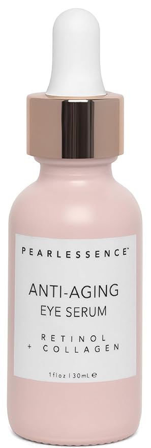 Pearlesssence Anti-Aging Eye Serum (Retinol + Collagen) - Helps Reduce Fine Lines & Wrinkles | Gentle & Lightweight Formula | Plumps & Tightens | Made in USA & Free (1oz)-VivaGrace Women