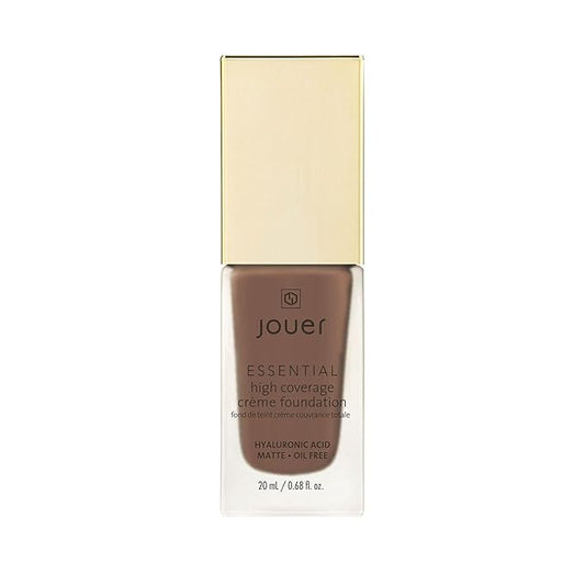 Jouer Essential High Coverage Crème Foundation - Available in 50 Shades for All Skin Tones - Healthy Ingredients - Paraben, Gluten & Cruelty Free - Vegan Friendly-VivaGrace Women