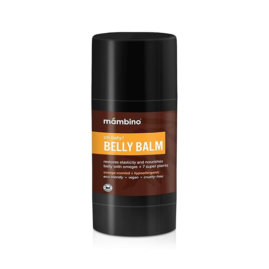 Mambino Organics Oh Baby! Belly Balm – Plant-Based with Egyptian Calendula, Vietnamese Tamanu & Dutch Shea – Pregnancy Balm for Stretch Marks – Vegan Cruelty-Free Maternity Care, 2.5 floz-VivaGrace Women