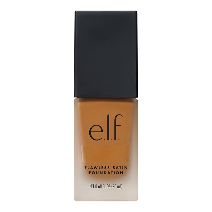 e.l.f. Flawless Finish Foundation, Lightweight & Medium Coverage, Semi-Matte Finish, Latte, 0.68 Fl Oz (20mL)-VivaGrace Women