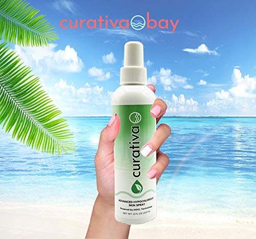 Curativa Bay - .02% Hypochlorous Skin Spray for Clear Skin - New Bundle - 8 Oz Mist Plus 16 Oz Refill (24 Oz)-VivaGrace Women