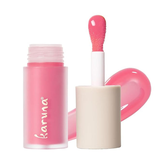 Karuna Skin - Tinted Lip Oil, Soothing & Moisturizing Lip Products with Peptides, Antioxidants, Hydrating Flattering Vegan Lip Tint, Float, 4.8 mL/0.16 fl. oz-VivaGrace Women