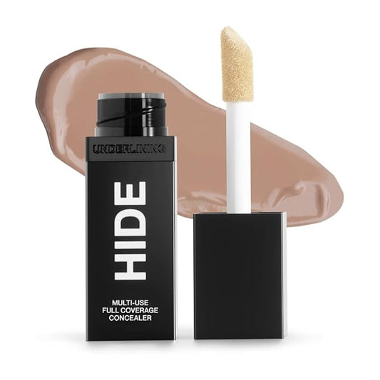 HIDE Liquid Concealer, 0.5 fl. oz. - Medium to Full Coverage Matte Concealer for Acne, Blemishes, Under Eye Dark Circles & Hyperpigmentation, Oil Free Concealer, Color For All Skin Tones (Walnut)-VivaGrace Women