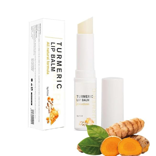 Organic Turmeric Lip Balm All-Day Moisturizing, Balancing, Soothing for Dry Lips Lip Balm With Turmeric Root Natural Ingredients Even Lip Tone 5g-VivaGrace Women