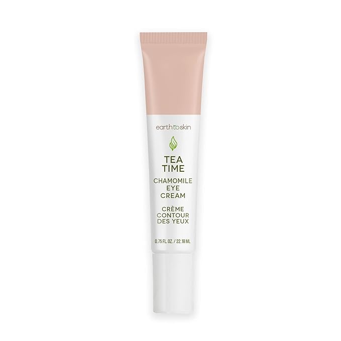 Earth To Skin Tea Time Chamomile Anti-Aging Eye Cream with Vitamin E and Vitamin C, Helps Repair & Revitalize (0.75 Fl Oz)-VivaGrace Women