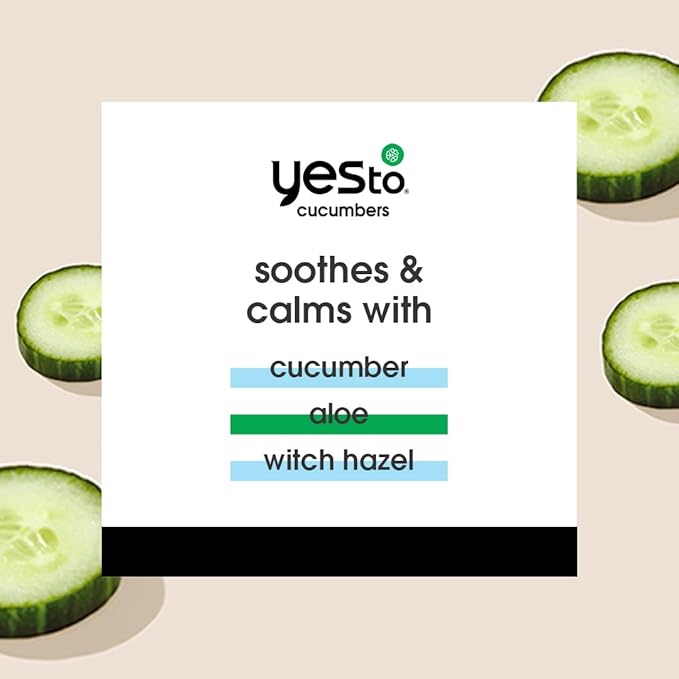 Yes To Cucumber Soothing Lip Balm, Hydrating Non-Sticky Salve That Calms Dry Cracked Lips, Locks In Moisture & Glides On Smoothly, With Aloe Vera & Castor Oil, Natural & Cruelty Free, 0.15 Oz, 3-Pack-VivaGrace Women