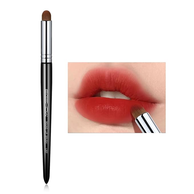 Lip Brush, EIGSHOW Lip Smudge Brush Round head for Gloss Lipstick, Multi-purpose Makeup Blending Applicator, Reusable (L307)-VivaGrace Women