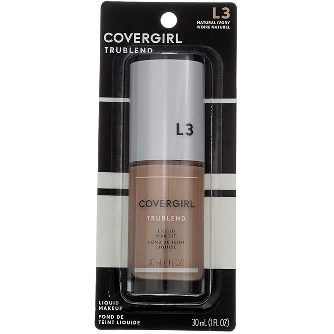 COVERGIRL Trublend Oil-Free Liquid Foundation, Lightweight, Dewy Finish, 1 Fl Oz, Hydrating Foundation, Moisturizing Foundation, Cruelty-Free Foundation, Blends Seamlessly, Won't Clog Pores-VivaGrace Women
