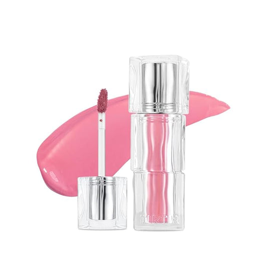 TIRTIR [*Mini Size Waterism Tinted Lip Gloss #13 Likely, 0.06 Fl Oz – Kiss Ready Lipgloss, 12H Long Lasting Non Sticky Natural Tinted Glow Korean Multiuse Cheek and Lip Tint for Women gift-VivaGrace Women