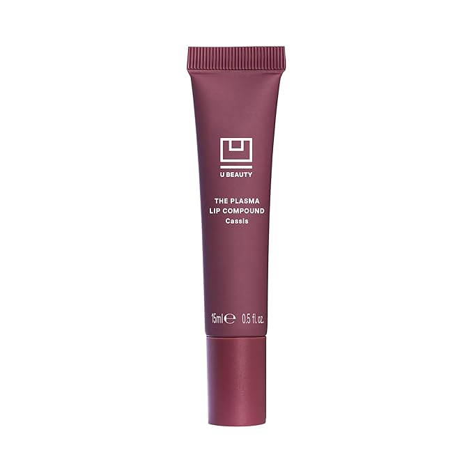 U Beauty The PLASMA Tinted Lip Compound - Anti-Aging & Anti-Wrinkle Lip Gloss, Hyaluronic Acid, Shea Butter & Peptides for Hydration & Plumping,Cassis - 15 mL-VivaGrace Women