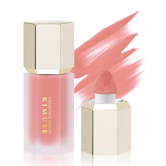 KIMUSE Soft Cream Blush Makeup, Liquid Blush for Cheeks, Weightless, Long-Wearing, Smudge Proof, Natural-Looking, Dewy Finish-VivaGrace Women
