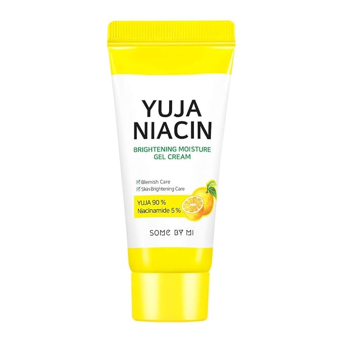 SOME BY MI Yuja Niacin 30 Days Brightening Starter Kit/Toner 1.01Oz, Serum 0.33Oz, Gel Cream 1.01Oz, Sleeping Mask 0.67Oz / Melasma and Blemish Care/Facial Skin Care Set-VivaGrace Women