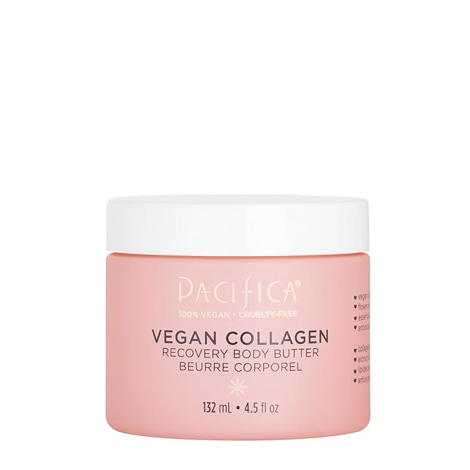 Pacifica Beauty | Vegan Collagen Body Butter | Hydrating, Nourishing, Moisturizer | Long-Lasting Hydration | Cream Lotion for Dry Skin | Light Floral Scent | Paraben Free | Vegan + Cruelty Free-VivaGrace Women