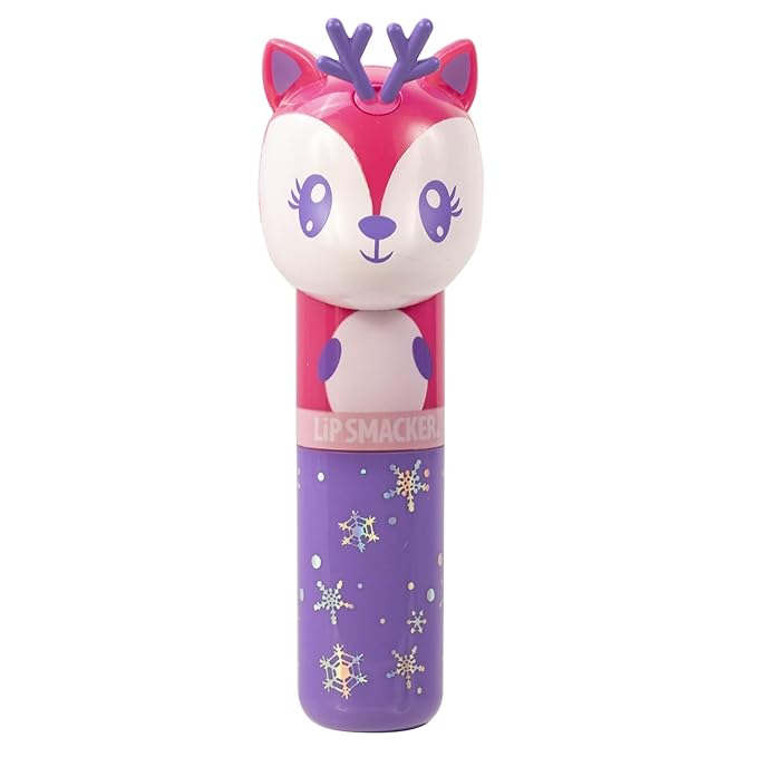 Lip Smacker Christmas Holiday Lip Balm Reindeer Lippy Pal, Flavored Moisturizing & Smoothing Soft Shine Lip Balm, Hydrating & Protecting Fun Tasty Flavors, Cruelty-Free & Vegan - Jolly Soda Pop-VivaGrace Women
