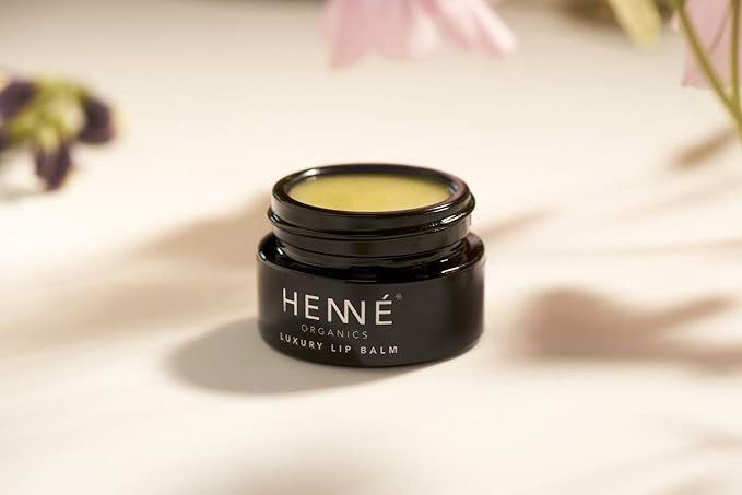 Henné Organics Luxury Lip Balm - Natural and Organic Moisturizer - 0.35 Ounce Jar-VivaGrace Women