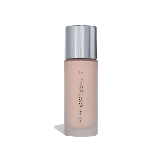 Fitglow Beauty - Natural Foundation+ Photo-Filtering Foundation | Vegan, Woman-Owned Clean Beauty (F1 - Fair, Neutral Undertones)-VivaGrace Women