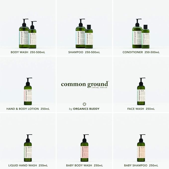 COMMON GROUND Natural Lotion Moisturizer - Paraben & Cruelty Free - Non Greasy, Vegan, Plant-Based, Avocado Oil - All, Men, Women, Eczema, Sensitive Skin (2 x 8.4 fl oz)-VivaGrace Women