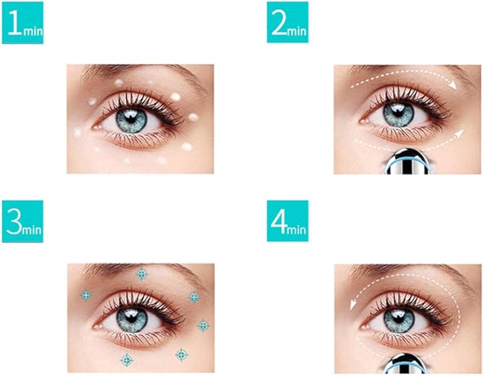 Eye Face Massage Tool Wand Pen, Portable Electric Eye Lift Wand Heated Warm Eye Lip Massager Vibration Skin Care Tool for Eyes-VivaGrace Women