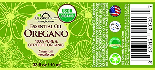 US Organic 100% Pure Oregano Essential Oil - USDA Certified Organic, Steam Distilled (10 ml)-VivaGrace Women
