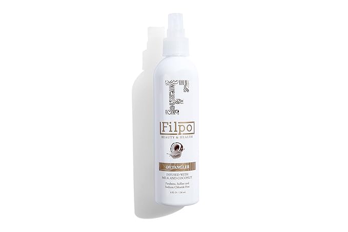 FILPO Beauty Hair Detangler Spray - 6 in 1 Coconut Milk and Argan Oil Infused Hydrating Anti-Frizz Leave-in Conditioner for Curly Hair-VivaGrace Women