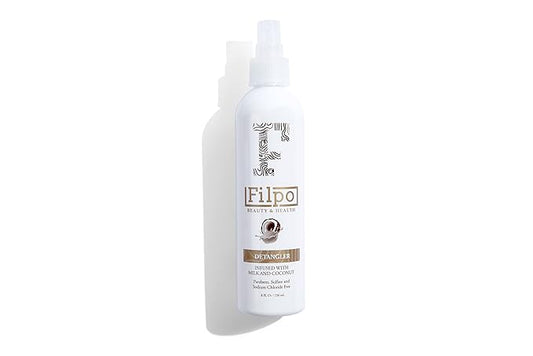 FILPO Beauty Hair Detangler Spray - 6 in 1 Coconut Milk and Argan Oil Infused Hydrating Anti-Frizz Leave-in Conditioner for Curly Hair-VivaGrace Women