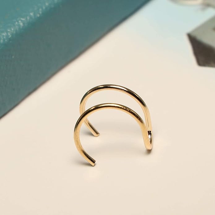 Cute Non-pierced Earrings Ear Cuff Ear Clip Minimalist Unilateral Earrings Cartilage Unique Ear Crawler Ear Climber Fashion Gold Ear Jewelry for Women-VivaGrace Women
