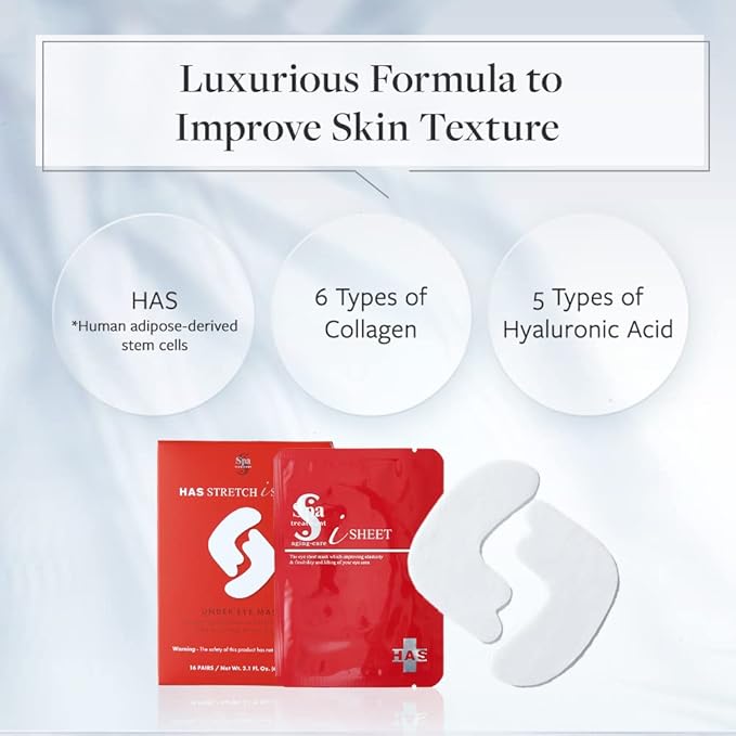 Spa Treatment HAS Stretch iSheet Under Eye Patches (32 Sheets)-VivaGrace Women