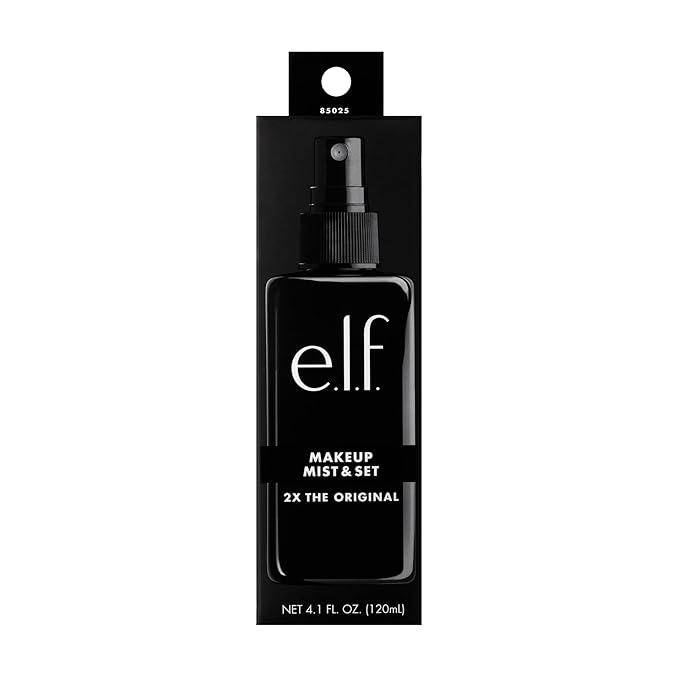 e.l.f. Makeup Mist & Set, Hydrating Setting Spray For Setting & Reviving Makeup, Soothes & Hydrates Skin, Infused With Vitamin A, Vegan & Cruelty-free, 4.05 Fl Oz (120 ml)-VivaGrace Women