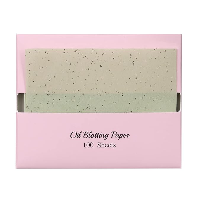 [400 Counts + Mirror Case] Green Tea Natural Oil Blotting Sheets for Face with Mirror Case and Refills-VivaGrace Women