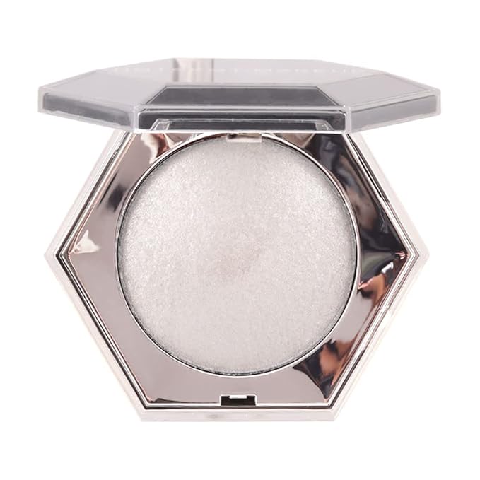 evpct Pearl White Silver Face Highlighter Makeup Shimmer Glitter Diamond Sparkly Highlighters Makeup Palette Powder for Face Body Cheek Pale Skin-VivaGrace Women