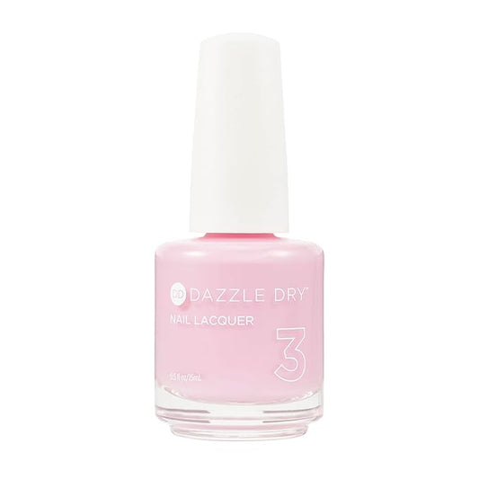 Dazzle Dry Nail Lacquer (Step 3) - Soft Caress - A cool peony pink. Full coverage cream. (0.5 fl oz)
