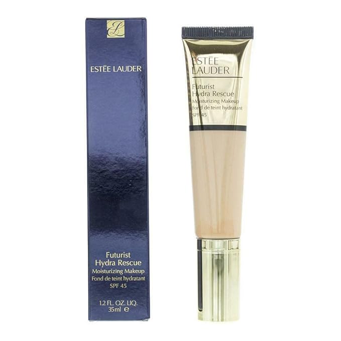 Estée Lauder Futurist Hydra Rescue Moisturizing Foundation SPF 45, 12 Hour Glow, 1.2 oz., 1W2 Sand-VivaGrace Women