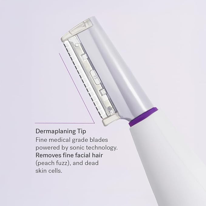 Michael Todd Beauty Sonicsmooth Dermaplane Razor for Women Face + Eyebrow trimmer Dermaplaning System - Peach Fuzz Remover - 8 Weeks of Dermaplaning Blades-VivaGrace Women