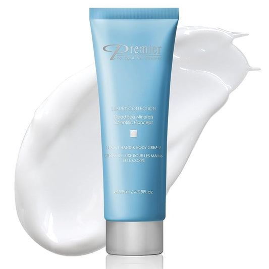 Premier Dead Sea Luxury Hand & Body Cream, hydrating, fast absorbing, no tackiness, relaxing , with witch hazel and vitamins 4.25fl.oz-VivaGrace Women